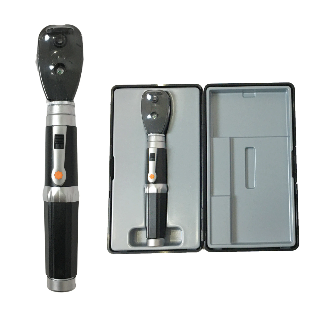 Oftalmoscopio Veterinario Portátil – Luz LED Blanca Profesional