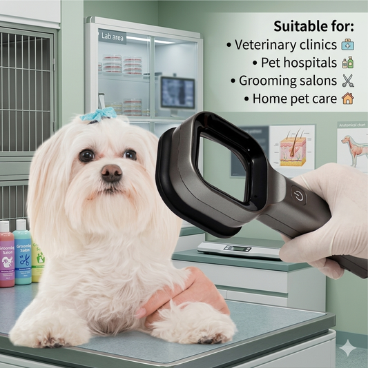 Lámpara de Wood Veterinaria UV para Mascotas, Detector de Infecciones Fúngicas en la Piel de Perros y Gatos, Herramienta de Diagnóstico