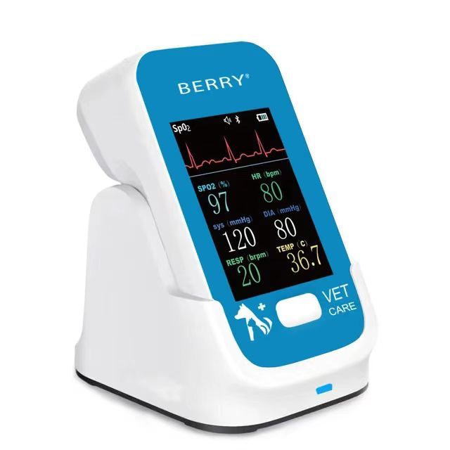 Berry AM6200  Monitor Veterinario Portátil para Pacientes y Mascotas Berry AM6200 de 6 Parámetros Spo2 HR ECG PR TEMP NIBP de Buena Calidad