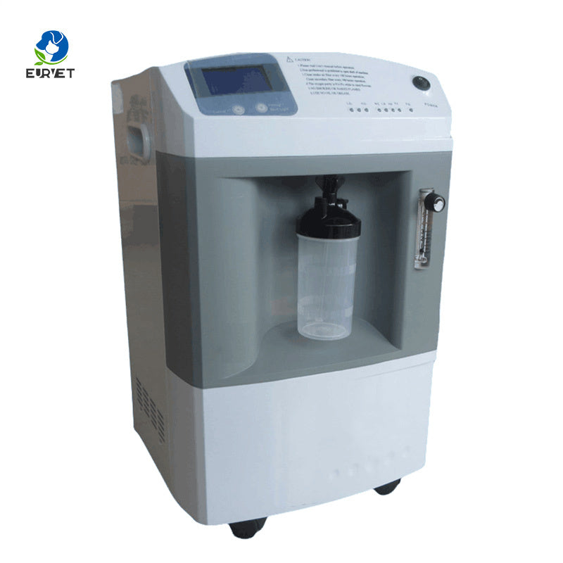 Concentrador de Oxígeno Veterinario EUR VET de Bajo Ruido, 10L, con Funcionamiento Continuo.