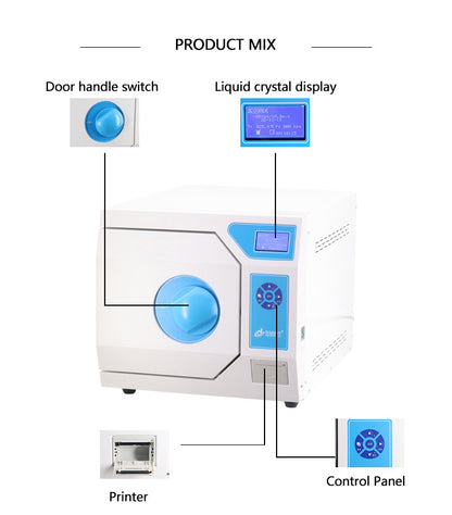 Autoclave Veterinario Clase B 12 L HX-86 con Vacío Pulsante