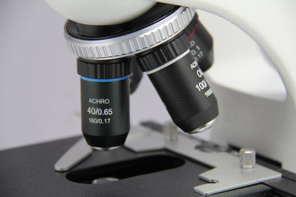 Microscopio Óptico Biológico Binocular de Laboratorio OPTO-EDU A12.1303-T para Laboratorio de Hospital