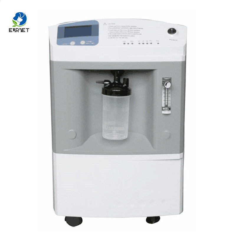 Concentrador de Oxígeno Veterinario EUR VET de Bajo Ruido, 10L, con Funcionamiento Continuo.