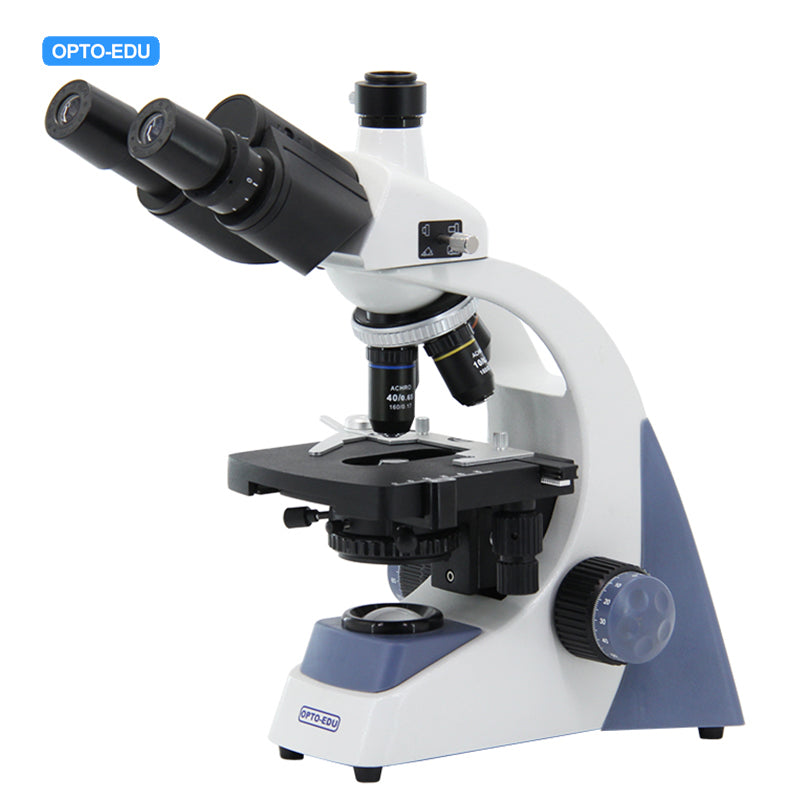 Microscopio Óptico Biológico Binocular de Laboratorio OPTO-EDU A12.1303-T para Laboratorio de Hospital