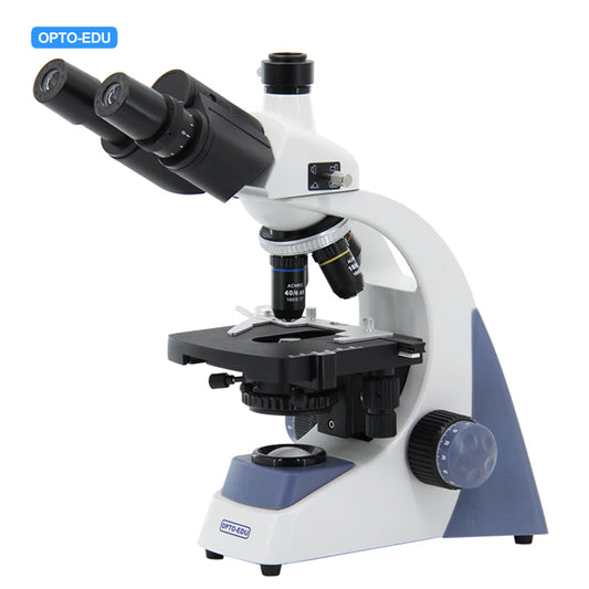 Microscopio Óptico Biológico Binocular de Laboratorio OPTO-EDU A12.1303-T para Laboratorio de Hospital