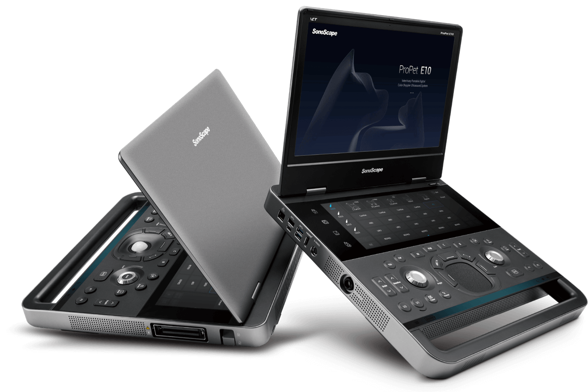 Ecógrafo Veterinario SonoScape ProPet X10 / E10 Doppler Color Portátil