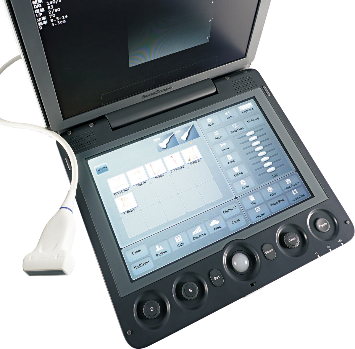Ecógrafo Veterinario SonoScape S9V Doppler Color Portátil
